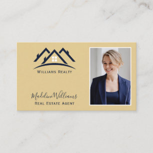 Foto QR Code Gold Real Anwesen Agent Visitenkarte