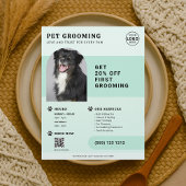 Foto QR Code Grüner Flyer