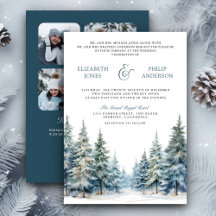 Foto QR Code Hochzeit des Winterschneewaldes