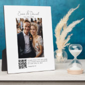 Foto QR Code Hochzeit Fotoplatte (Seite)