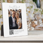 Foto QR Code Hochzeit Fotoplatte