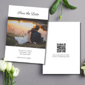 Foto QR-Code Hochzeit Sichern des Datums Save The Date