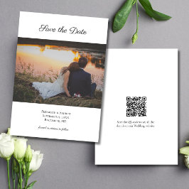 Foto QR-Code Hochzeit Sichern des Datums Save The Date
