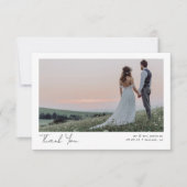 Foto QR Code Hochzeit Vielen Dank Karte (Vorderseite)