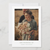 Foto QR-Code Hochzeitscodierung mit weißem und wei Einladung (Vorderseite)