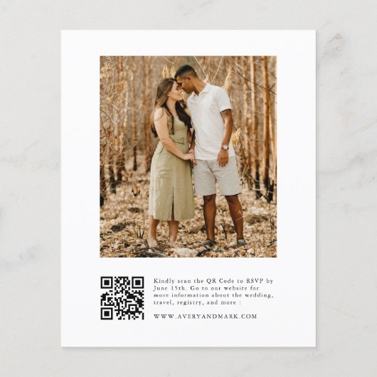 Foto QR Code Hochzeitsempfehlung Flyer (Hinten)
