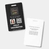 Foto QR Code Impfnummer Ausweis (Vorder- & Rückseite)
