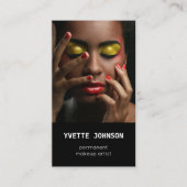 Foto Qr Code Logo Beruflich Makeup WELLNESS-CENTER Visitenkarte (Vorderseite)