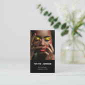 Foto Qr Code Logo Beruflich Makeup WELLNESS-CENTER Visitenkarte (Stehend Vorderseite)