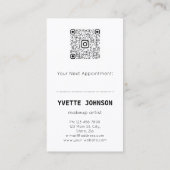 Foto Qr Code Logo Beruflich Makeup WELLNESS-CENTER Visitenkarte (Rückseite)
