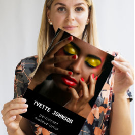 Foto Qr Code Logo Beruflich Makeup WELLNESS-CENTER Visitenkarte