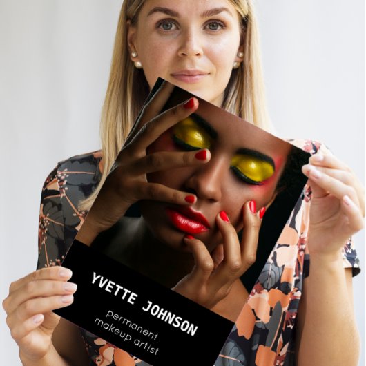 Foto Qr Code Logo Beruflich Makeup WELLNESS-CENTER Visitenkarte