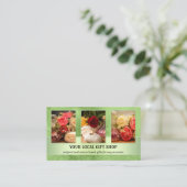 Foto QR Code Lokale Visitenkarte für den Einzelhan (Stehend Vorderseite)