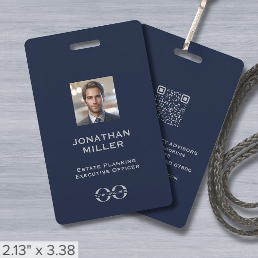 Foto QR-Code Mitarbeiter-ID-Abzeichen Ausweis