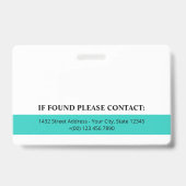 Foto QR Code Mitarbeiter-ID für das Logo von Robin Ausweis (Rückseite)