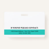 Foto QR Code Mitarbeiter-ID für das Logo von Robin Ausweis (Rückseite)