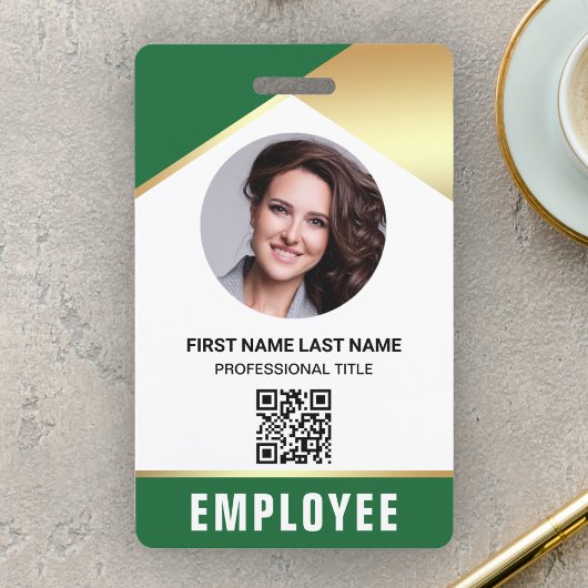 Foto QR Code Mitarbeiter-ID-Karte Ausweis