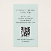 Foto QR Code Mode Blue Green Visicards (Rückseite)