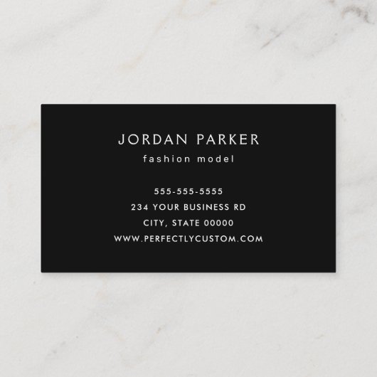 Foto QR-Code-Modelmodell Visitenkarte (Rückseite)