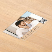 Foto QR Code Moderne Einsatzpartei Acryleinladungen (Ablage )