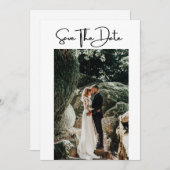 Foto QR Code Moderne Hochzeiten speichern die Datu Save The Date (Vorne/Hinten)