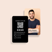 Foto-QR-Code Moderne Verbindung mit mir Geschäft Visitenkarte