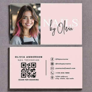 Foto QR Code Nagelspezialistin Artis Typografy Visitenkarte