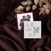 Foto QR Code Online UAWG Burgundy Gray Botanisch Begleitkarte