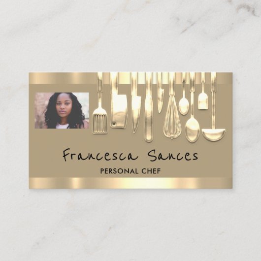 Foto QR Code Persönlicher Koch Cooking Lounge Must Visitenkarte (Vorderseite)