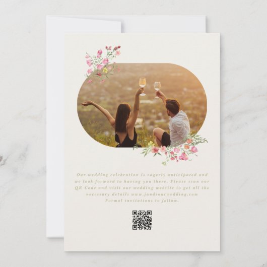 Foto QR Code Save The Date (Rückseite)