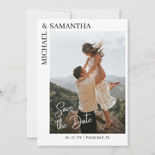 Foto QR-Code Save the Date Einladung (Vorderseite)