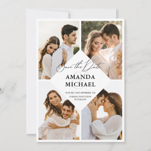 Foto QR-Code Save the Date Einladung (Vorderseite)