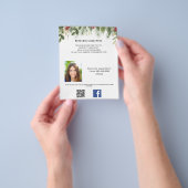 Foto qr Code Schönheitsschminke Weihnachtsfeier We Flyer (Gruppe)