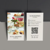 Foto QR Code Social Media Catering Visitenkarte