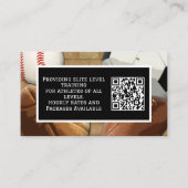 Foto-QR-Code Sport-Personaltrainer-Coach Visitenkarte (Rückseite)