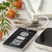 Foto Qr-Code-Tastatur für benutzerdefiniertes Firm Schlüsselanhänger (Vorderseite rechts)