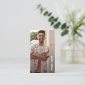 Foto QR-Code Telefonnummerkarte (Stehend Vorderseite)