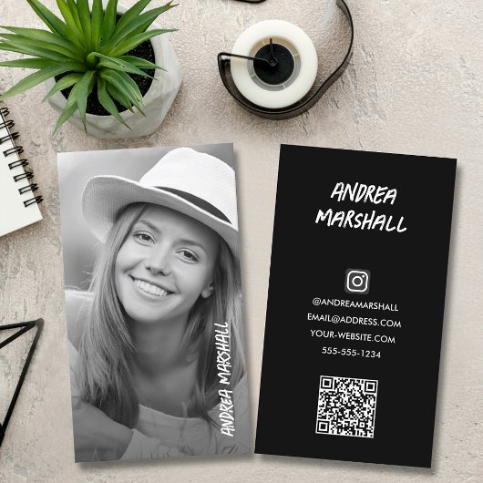 Foto QR-Code Telefonnummerkarte