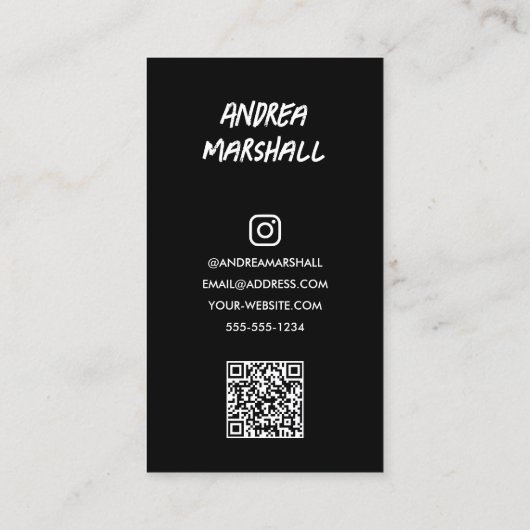 Foto QR-Code Telefonnummerkarte (Rückseite)