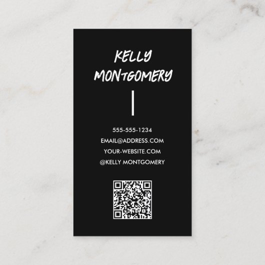 Foto QR-Code Telefonnummerkarte (Rückseite)