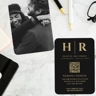 Foto QR Code-UAWG für das Hochzeitmongramm Begleitkarte