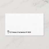 Foto qr-Code und Icons für soziale Medien Visitenkarte (Rückseite)