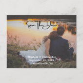 Foto QR-Code-Verlobung Hochzeitssache speichern da Postkarte (Vorderseite)