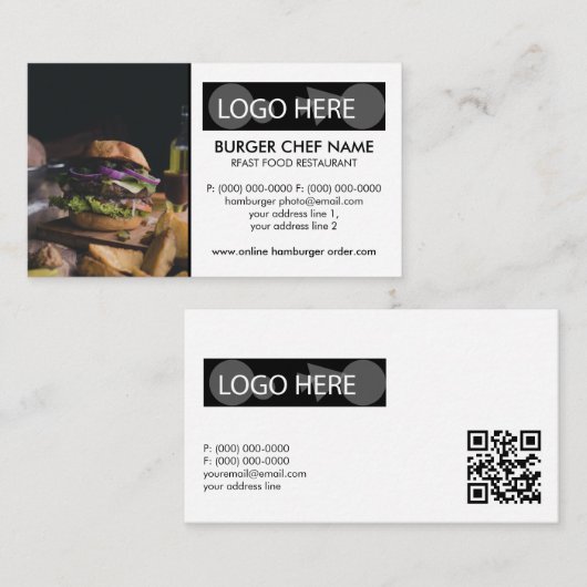 Foto QR-Code Visitenkarte (Vorne/Hinten)