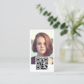 Foto qr-Code Visitenkarte (Stehend Vorderseite)