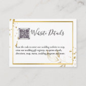 FOTO QR CODE-Website zum Hochzeitssehen UAWG Begleitkarte (Vorderseite)