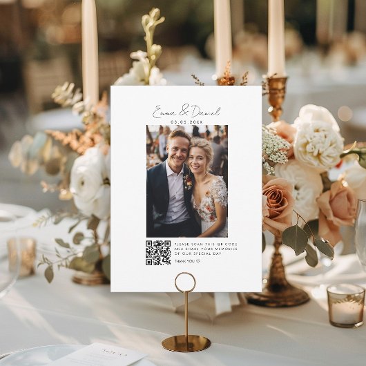 Foto QR Code Wedding Galery Card