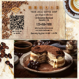 Foto QR Code WiFi Coffee Shop Treuekarte