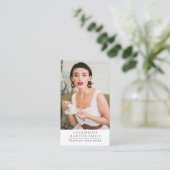 Foto QR für Berufliche Unternehmen Visitenkarte (Stehend Vorderseite)