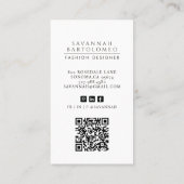 Foto QR für Berufliche Unternehmen Visitenkarte (Rückseite)